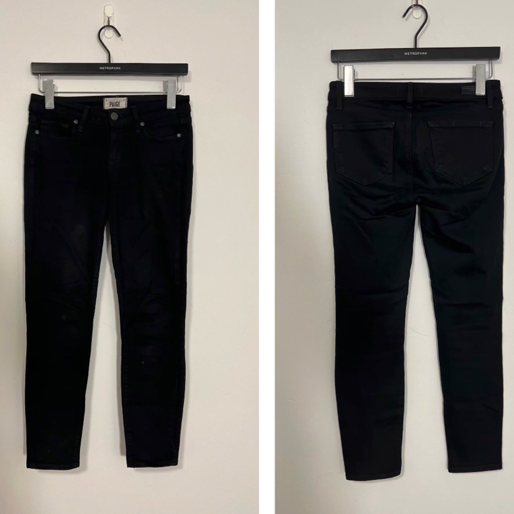 Paige | Fit: Skinny | Style: Verdugo Crop | Color: Black